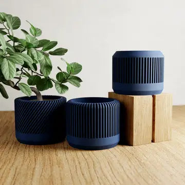Eco Friendly - Bamboo Planter Set - Modernized Pottery
