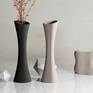 Eco-Friendly Spiral Rose Vase | Modernized Pottery