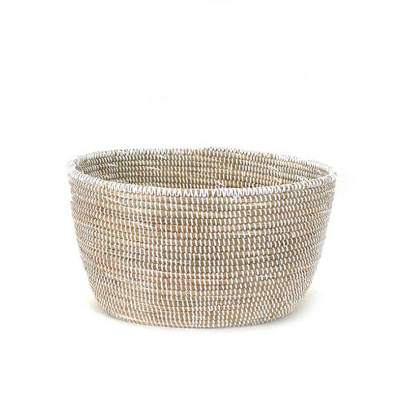 White Oval Basket - Renew Home Goods