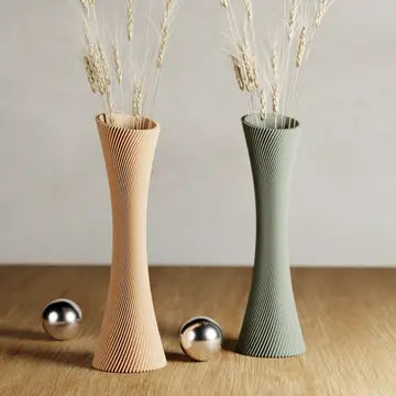 Eco-Friendly Spiral Rose Vase | Modernized Pottery