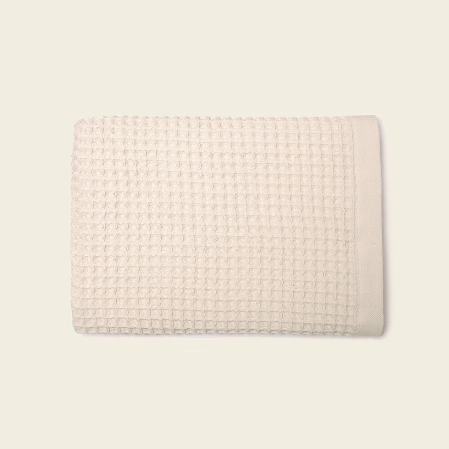 Organic Weightless Waffle Bath Towels