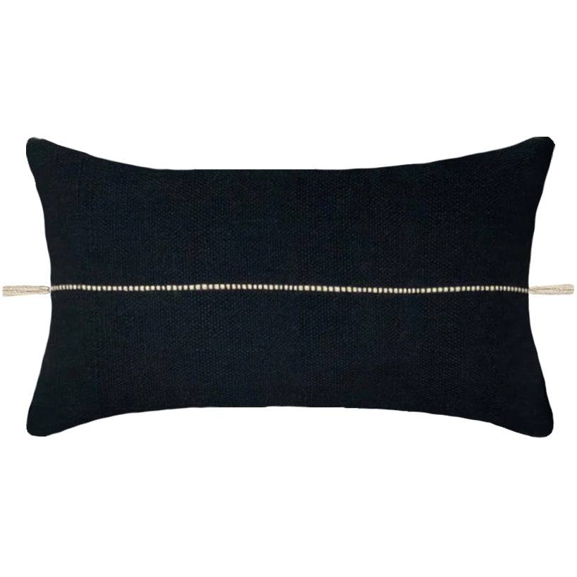 Minerva Lumbar Pillow - Black - Renew Home Goods